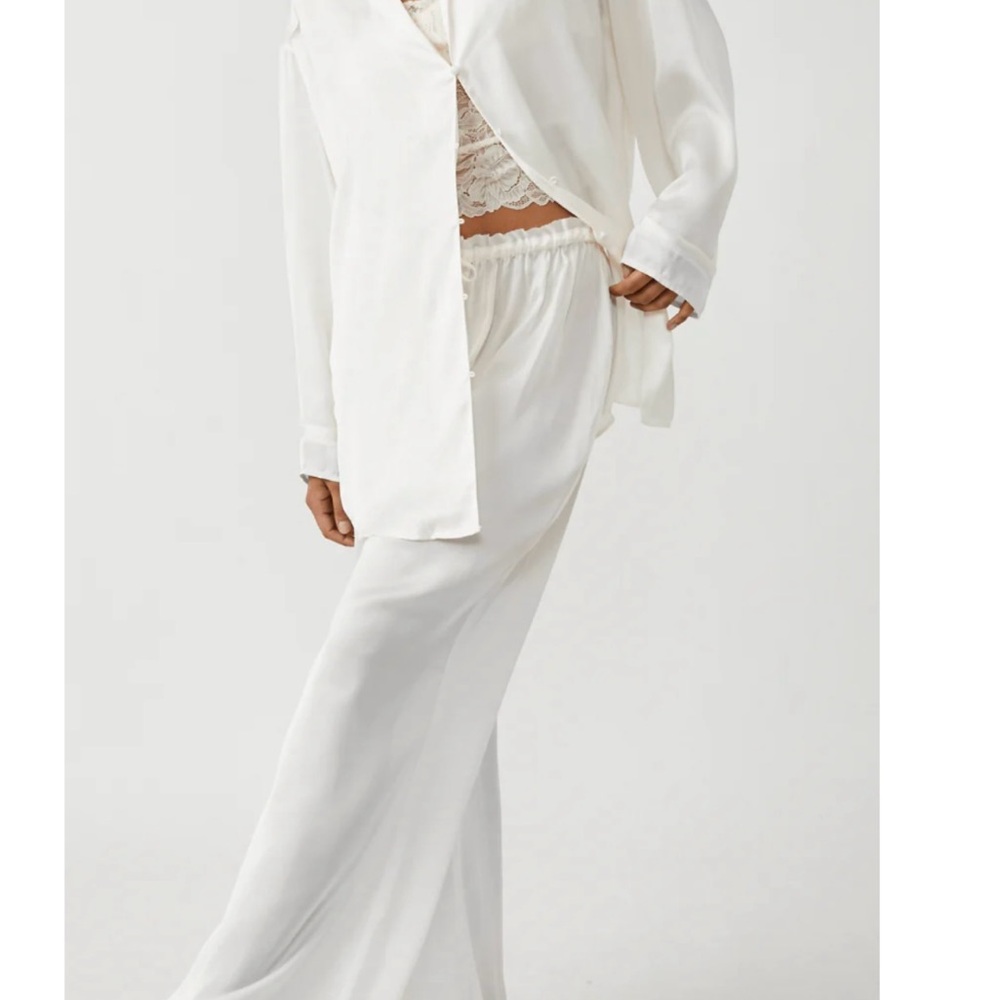 Elegant White Loungewear Set